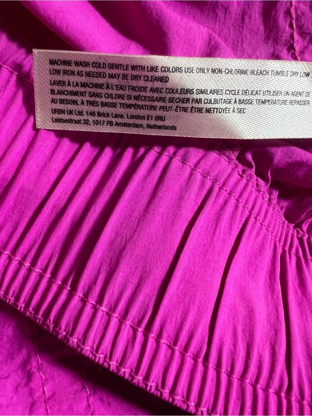 High-Rise Wide-Leg Cargo Pants in Bright Pink - Picture 11 of 11